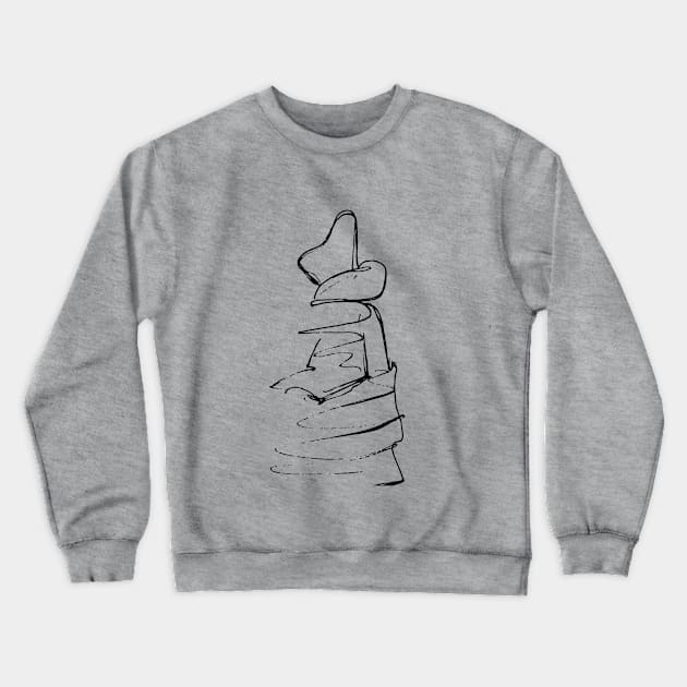 Line Art Crewneck Sweatshirt by Maria Mi Art